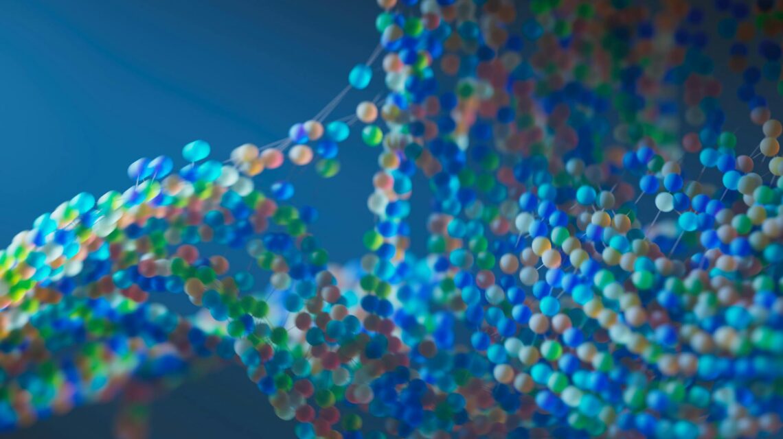 Abstract visualization of network connections, representing the interconnected nature of a successful digital transformation roadmap.