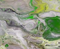 Abstract visualization of money flow, representing the potential to make money with your smartphone.