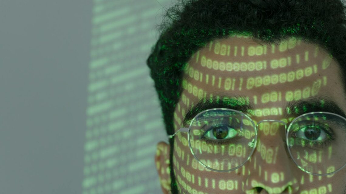 Abstract image of a security shield, representing protection against online job scams and fraud.