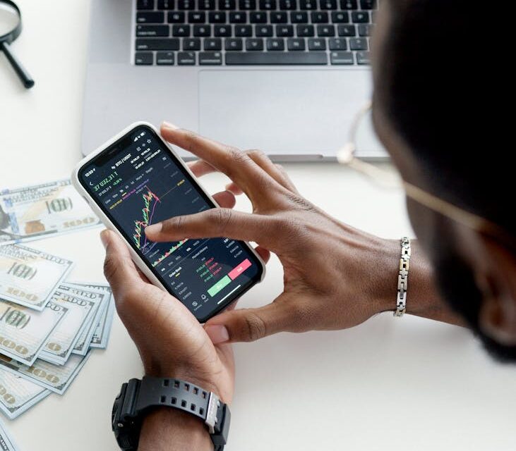 Abstract visualization of a realistic financial forecast graph, showing upward growth.