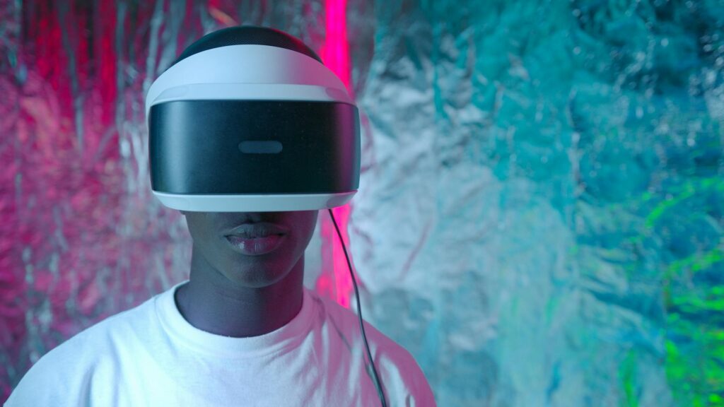 Conceptual image depicting the digital transformation driven by AI in business operations