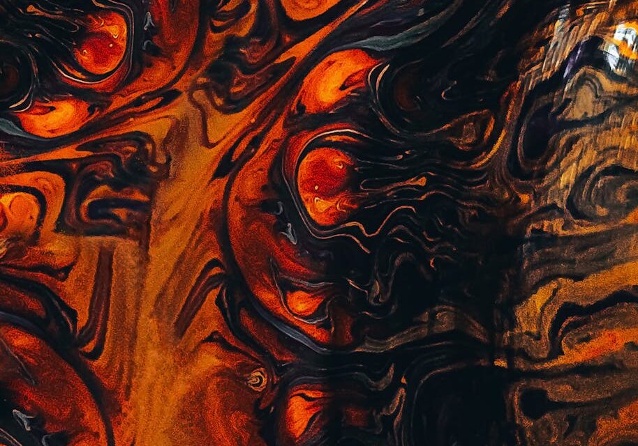 Vibrant abstract art showcasing the power of selling art online through various platforms.