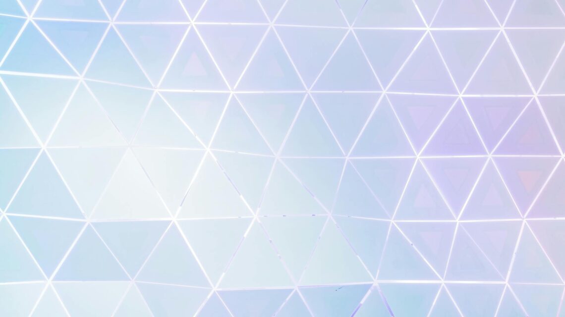 An abstract digital visualization of a glowing blue and purple neural network.