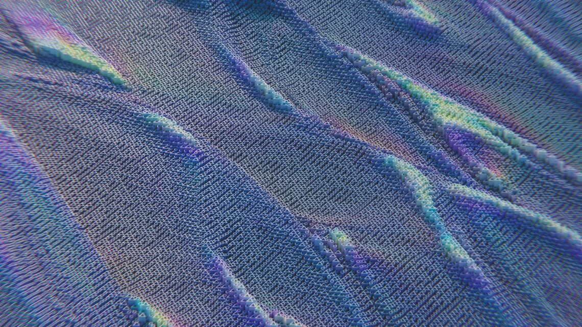 An abstract visualization of interconnected nodes representing a blockchain liquidity pool.