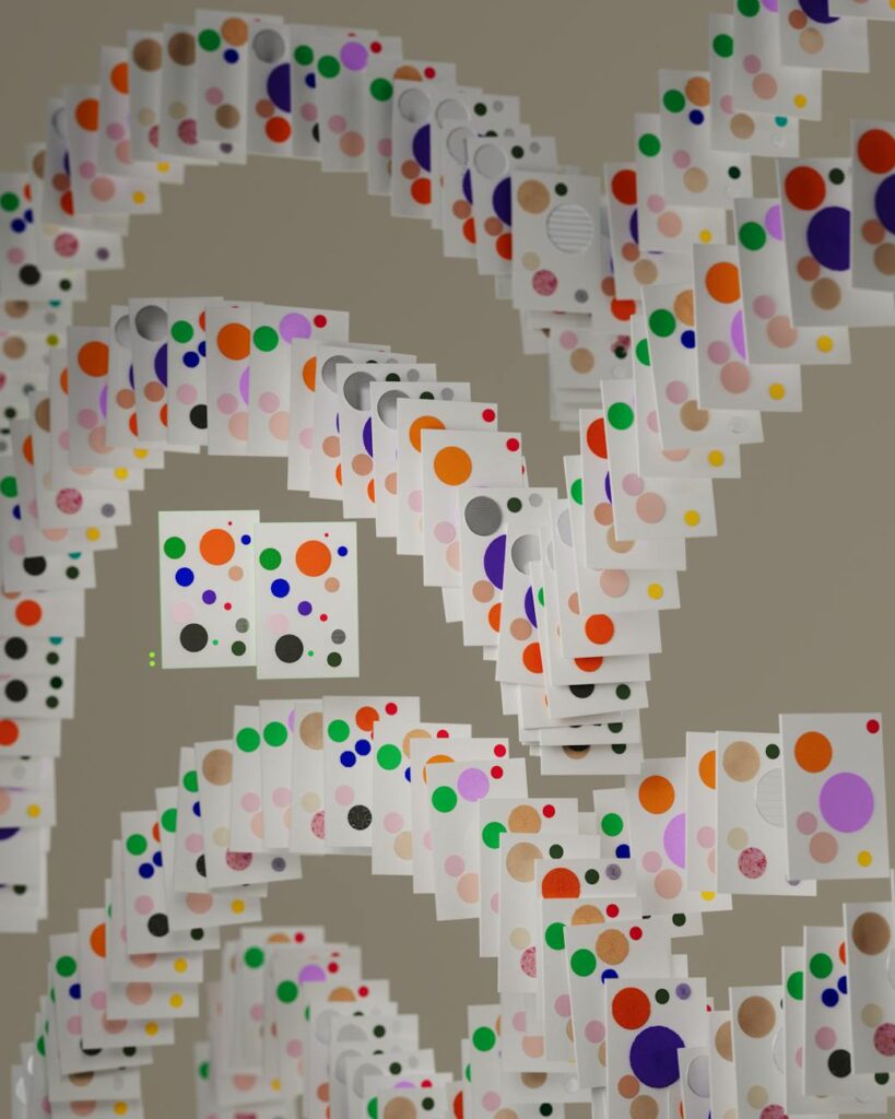 A dark background with interconnected lines and glowing nodes, illustrating the complexity of an artificial neural network.
