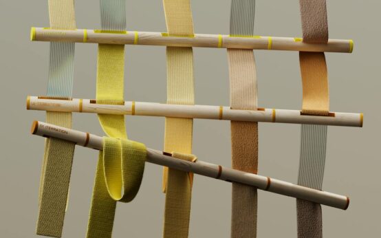 An abstract digital representation of a blockchain with interconnected nodes and glowing lines of data.