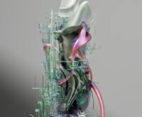 An abstract visualization of a glowing, interconnected neural network, representing the complexity of deep learning.