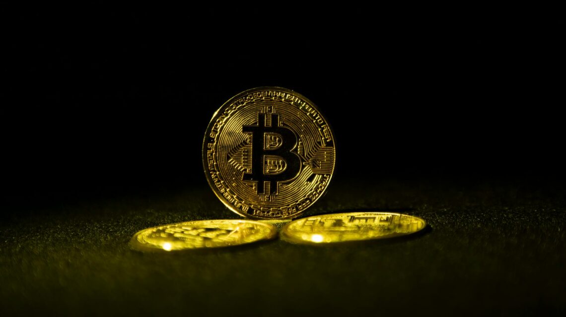 An abstract visualization of a decentralized blockchain network with interconnected nodes.