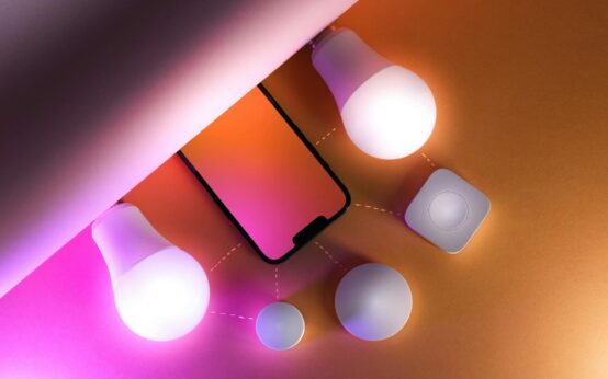 An abstract digital art piece showing a glowing, interconnected network representing a blockchain.