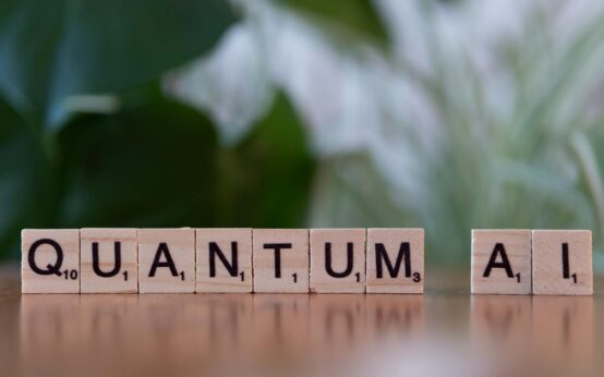 Abstract visualization of a complex artificial intelligence neural network with glowing nodes.