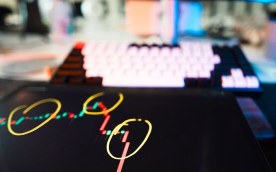 A conceptual visualization of an interconnected blockchain network with glowing nodes and lines.