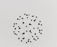 An abstract digital network with glowing blue lines connecting nodes on a dark background, representing blockchain connections.