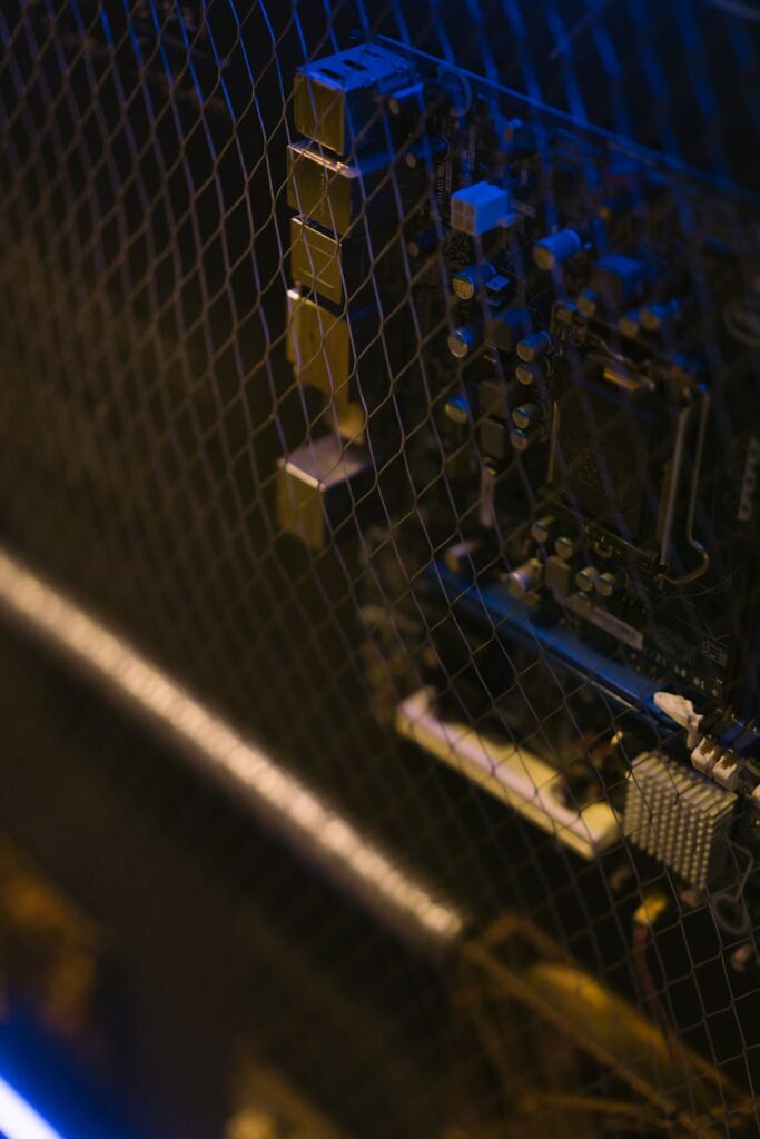 An abstract digital visualization of interconnected nodes in a decentralized network.