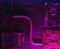 An abstract digital visualization of a glowing blue and purple neural network, representing artificial intelligence.