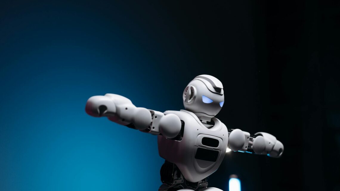 A detailed close-up of a humanoid robot's face in a thoughtful pose, representing AI and psychology.