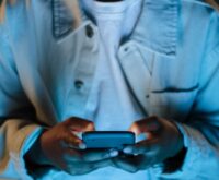 An abstract visualization of interconnected nodes representing a blockchain network.