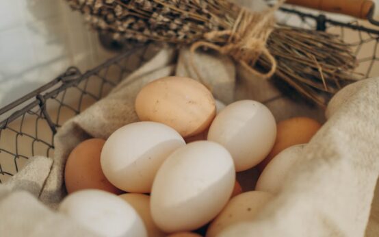 A sun-drenched rustic kitchen in a Tuscan villa, with stone walls and wooden beams.